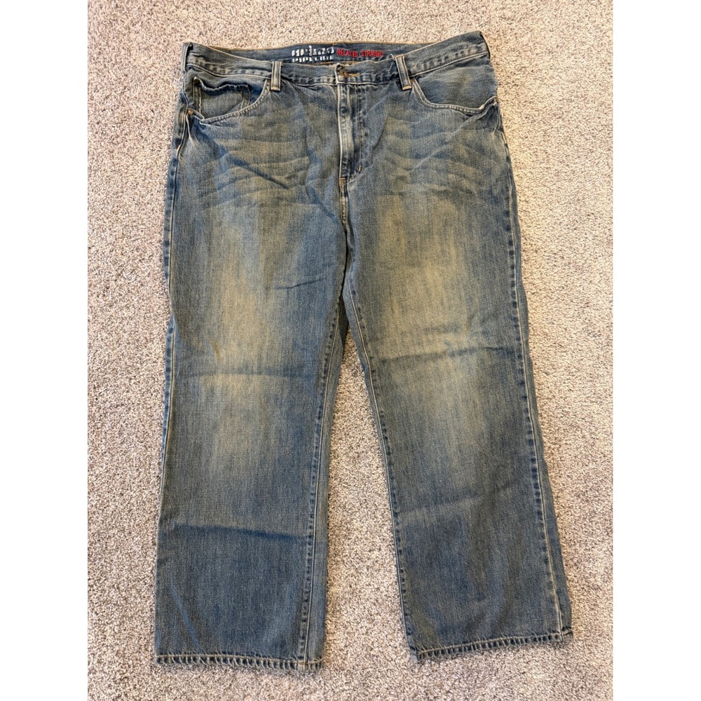 Urban Pipeline Jeans Mens 40x30 Blue Relaxed Straight Leg 100% Cotton Denim